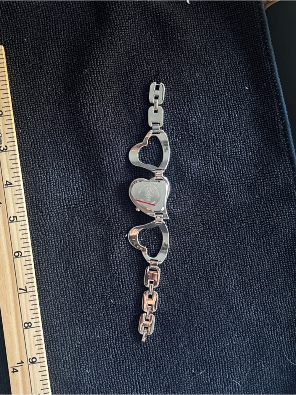 New York & Company Silver Heart Link Bracelet Watch - Picture 6 of 6